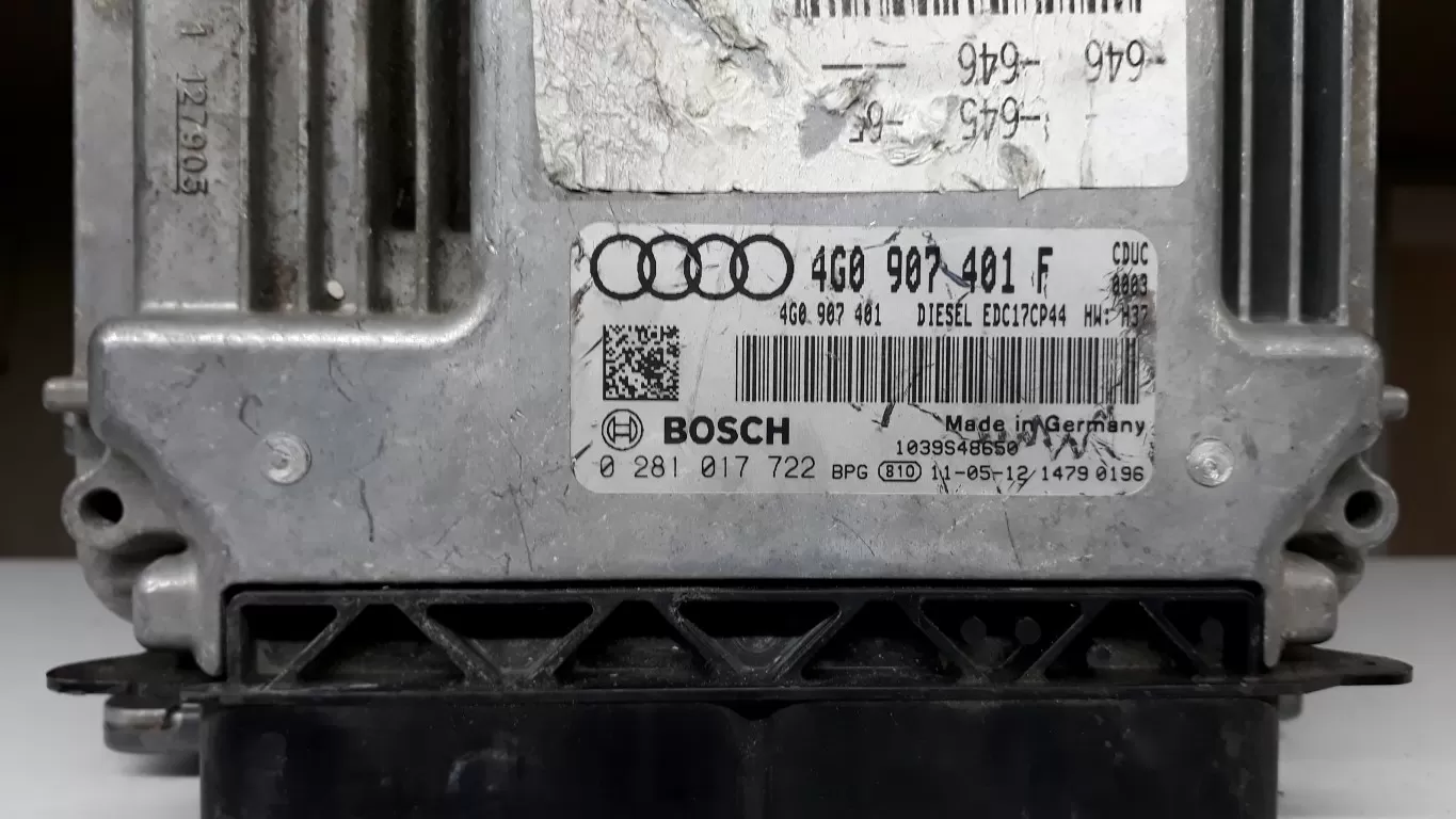 4G0 907 401 F AUDİ A6 3.0 TDİ MOTOR BEYNİ 4G0907401F 0281017722 0281 017 722