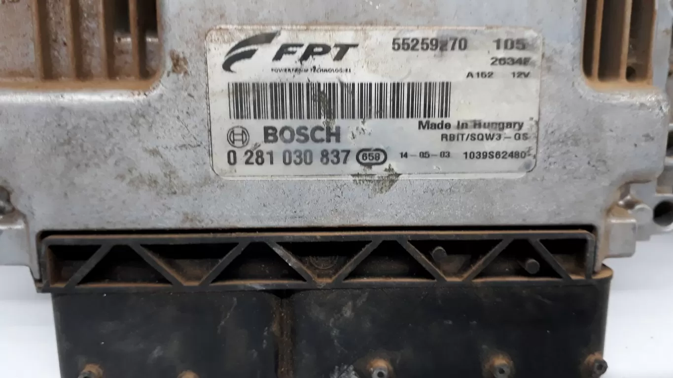 ECU, Fiat Doblo 1.6, 0281030837, 0 281 030 837, 55265016