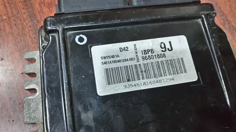 CHEVROLET MATIZ 1.0 MOTOR BEYİNİ 96801808 3BPB 9J
