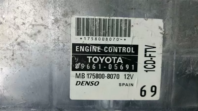 2003-2008 Toyota Avensis 2.0 D4D engine ECU, 89661-05691