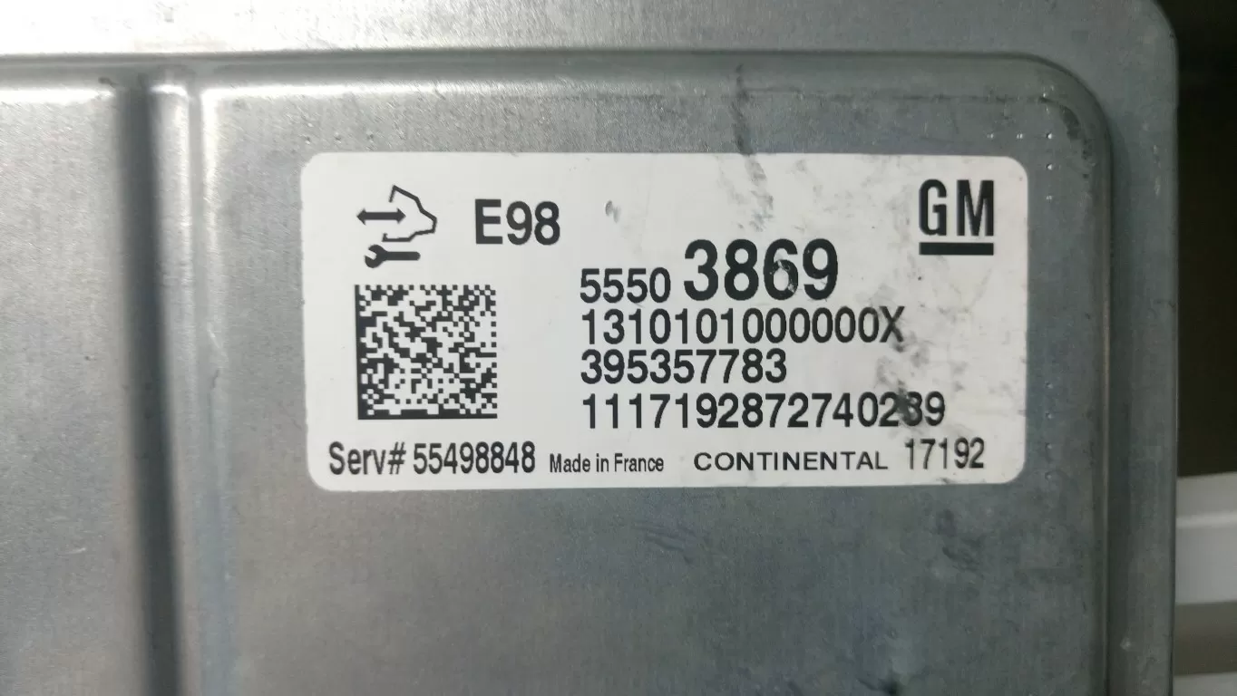 395357783 5550 3869 55503869 E98 Opel Astra J 1.6 CDTI