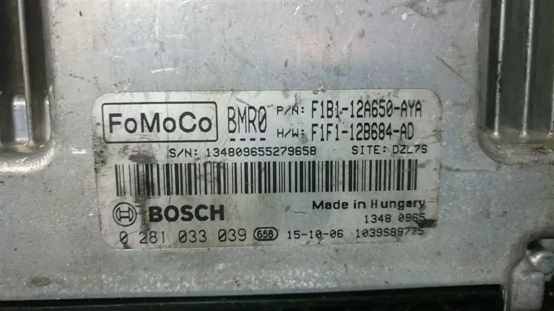 Ford Focus ECU F1B1-12A650-AYA F1F1-12B684-AD 0281033039
