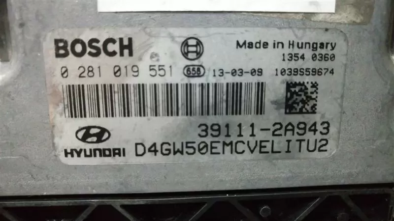 HYUNDAI i30 1.6 BOSCH 0281019551 39111-2A943