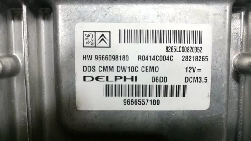 2010 Citroen C5 2 0 Diesel ECU 9666557180 9666098180 027