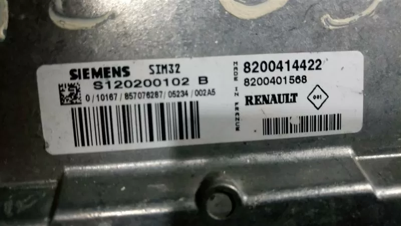 S120200102b 8200414422 renault motor beyni