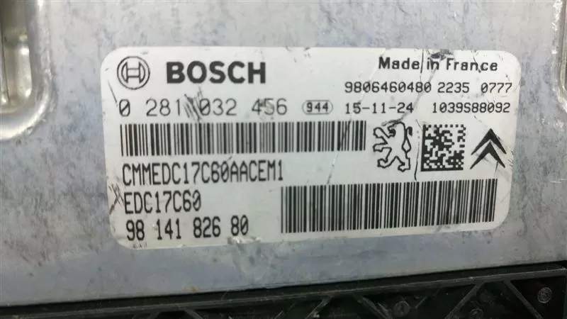 PEUGEOT 2008 1.6 HDİ MOTOR BEYNİ 0281032456 - 9814182680