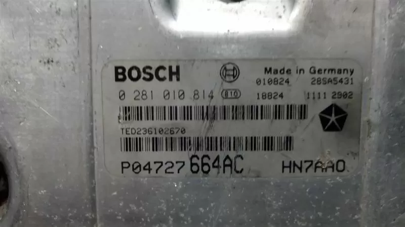 CHRYSLER VOYAGER 2.5 BOSCH 0 281 010 814, 0281010814, P04727664AD, HN7AAO