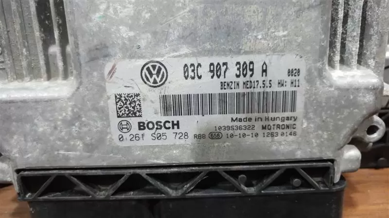 GOLF VI 1.4 BENZİNLİ MOTOR BEYNİ ECU 03C907309A BOSCH 0261S05728 MED17.5.5