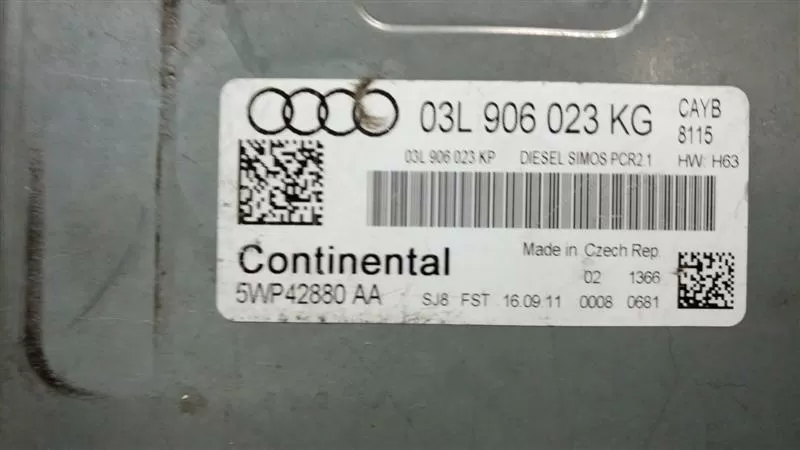 AUDI A1 1.6 TDI 03L906023KG PCR 2.1 5WP42880 AA