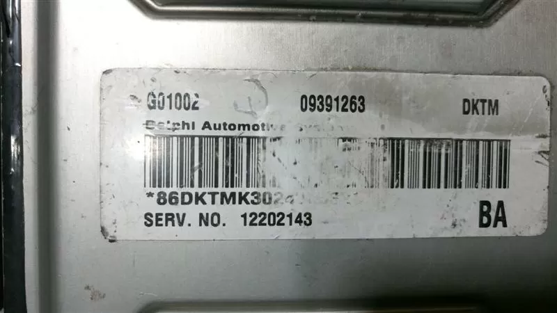 09391263 12202143 opel vectra 2.2 beyin