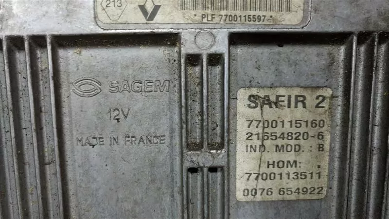 ECU ENGINE CONTROLLER RENAULT CLIO 1.2 7700115160