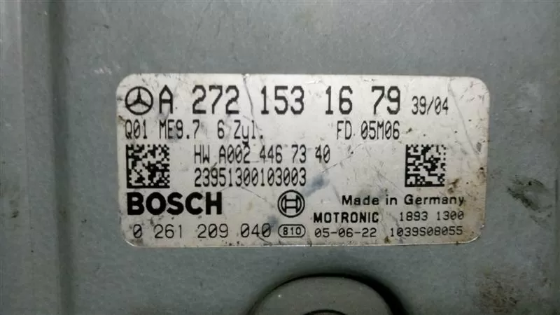 MERCEDES A2721531679 A0024467340 Bosch 0261209040