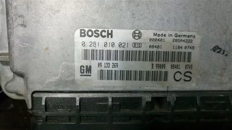 Zafira A Ecu Zafira A X20DTL Diesel Bosch 0281010021 CS – Opel motor beyni