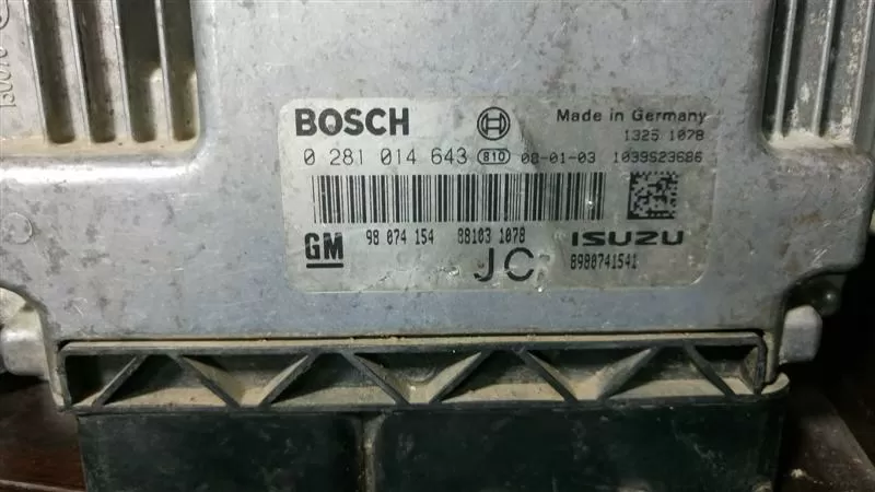 0281014643 OPEL 98074154 ISUZU 8980741541 JC