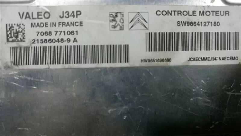 SW9664127180 9664127180 VALEO J34P