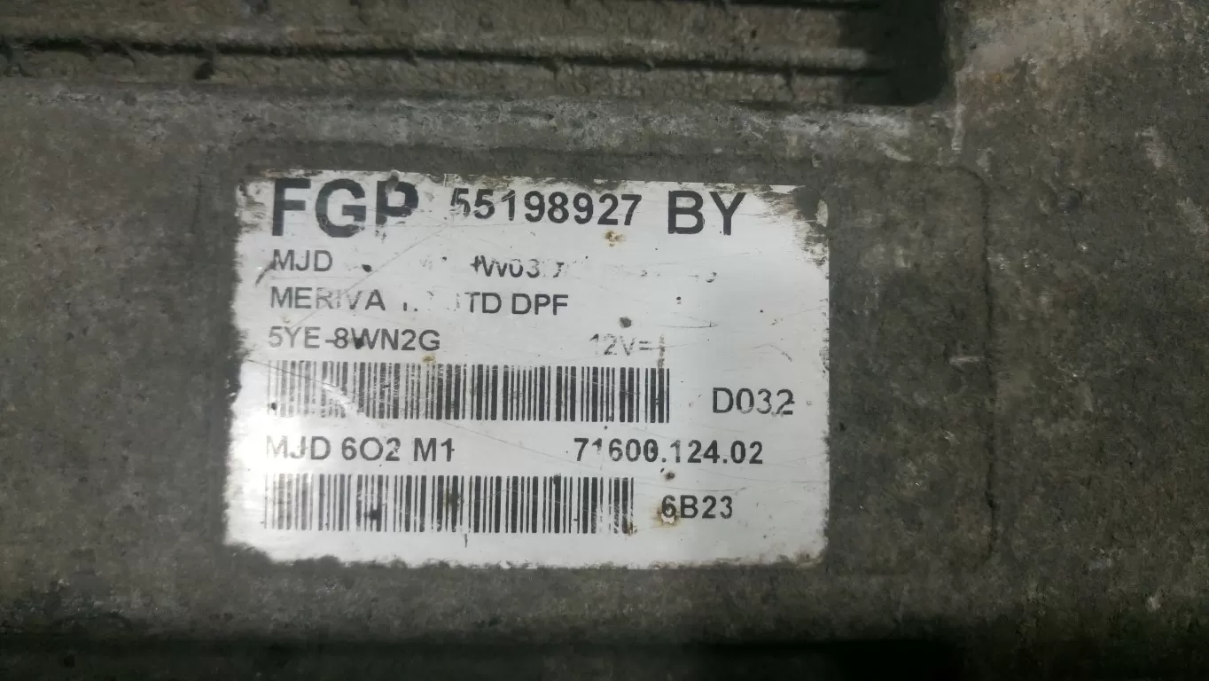 Opel Meriva 1.3 CDTI JTD DPF MOTOR BEYNİ FGP 55198927 BY