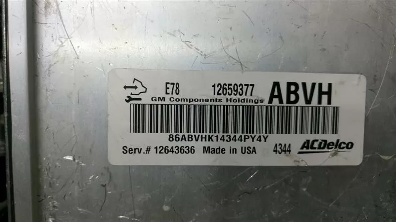 OPEL MOKKA ADAM TRAX GM MOTOR BEYNİ 12659377 ABVH E78