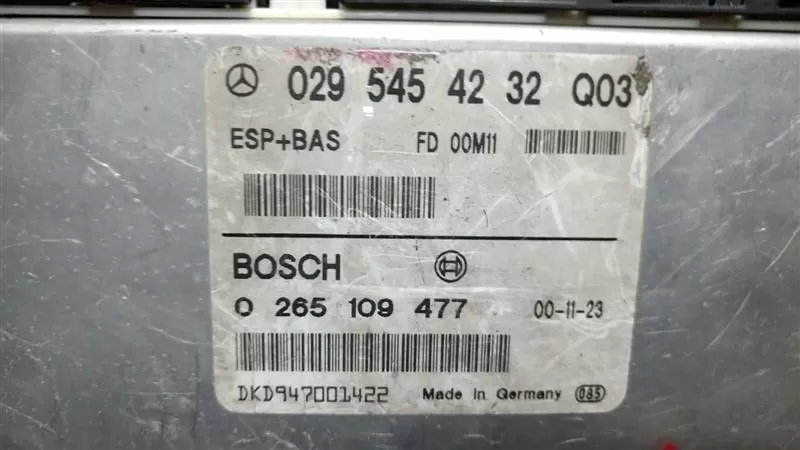 CENTRALINA ESP BAS ABS ASR BOSCH 0265109477 MERCEDES