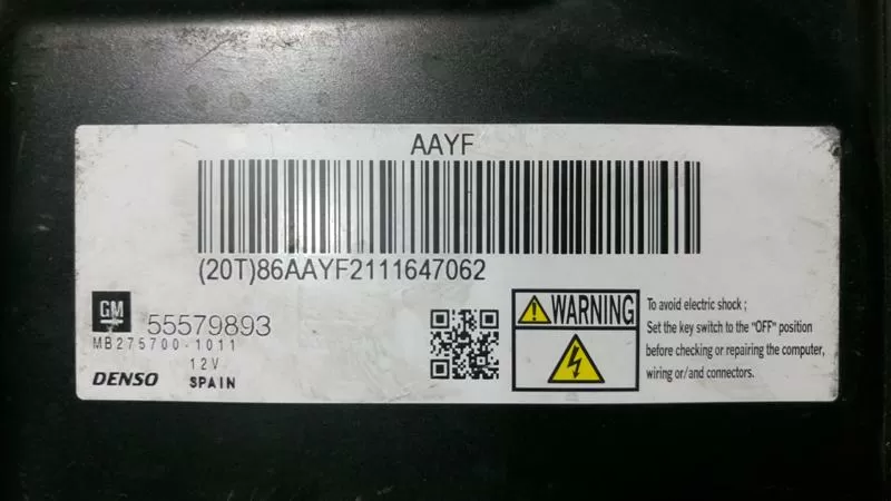 ECU ENGINE CONTROLLER OPEL ASTRA 1.7 CDTI GM 55579893