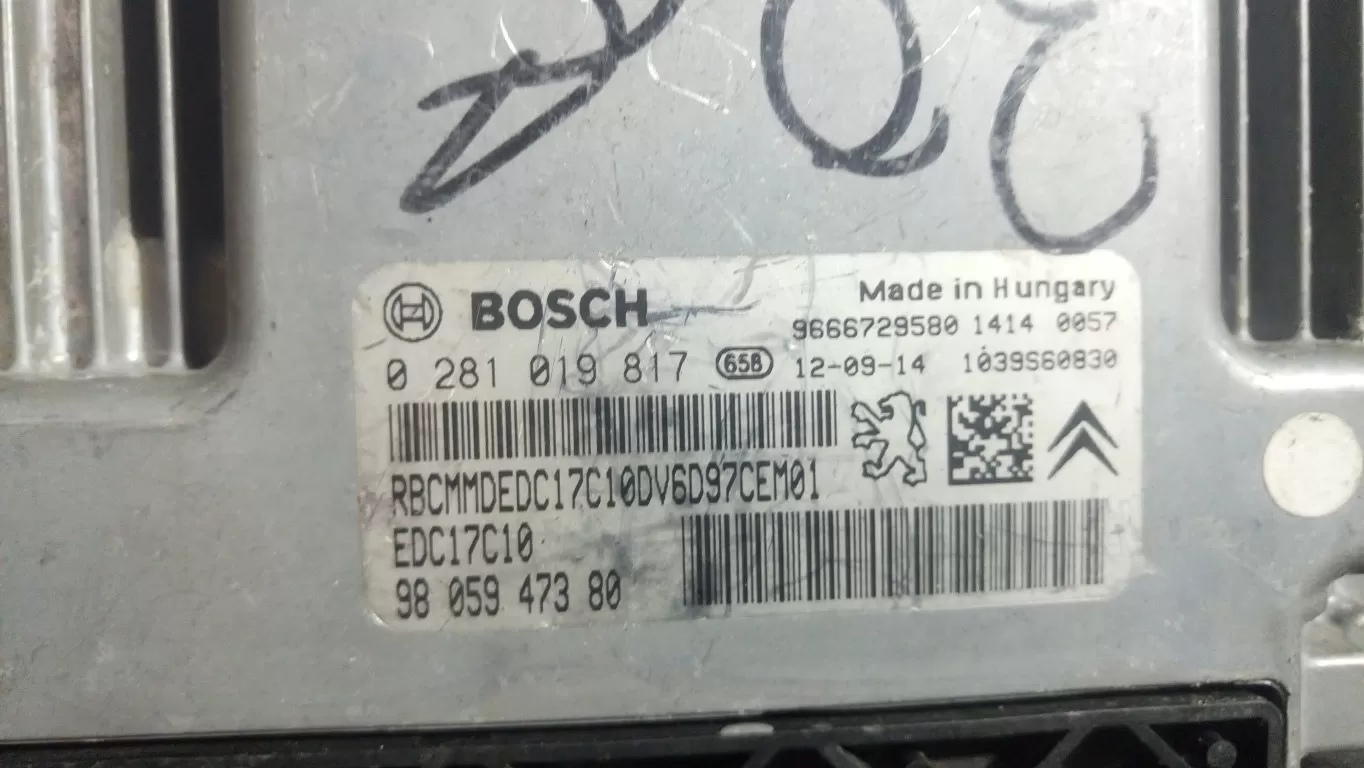 PEUGEOT PARTNER CITROEN BERLINGO 1.6 - 0281019817 - 9805947380