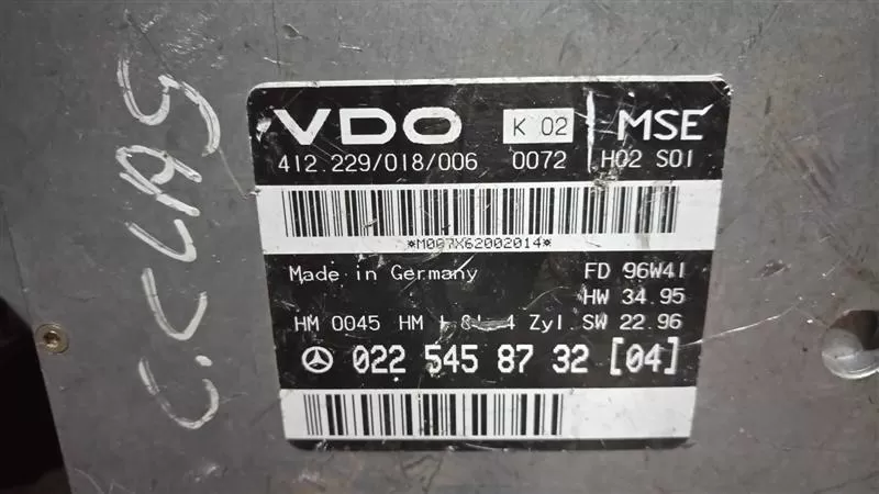 MERCEDES W202 C180 0225458732 VDO 412229018006