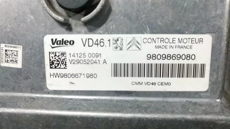 9809869080 HW9806671980 VD46.1 CITROEN .VALEO