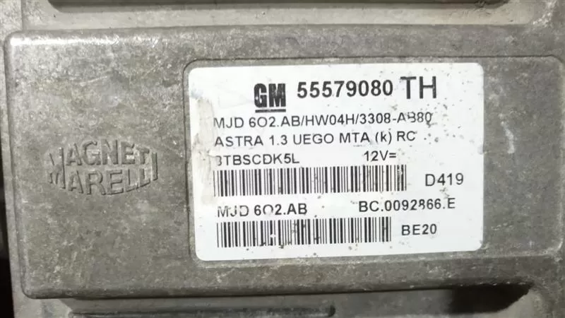 ECU OPEL ASTRA 1.3CDTI 55579080TH