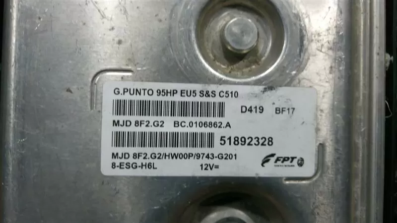 PUNTO 95HP EU5 C510 51892328 MJD 8F2 G2