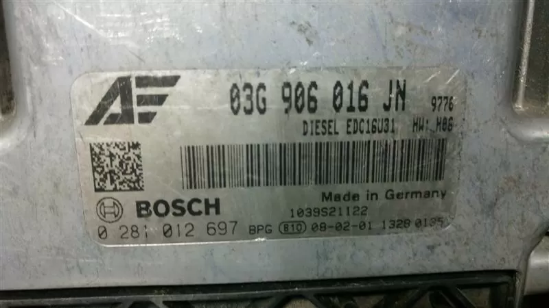 VW Sharan 2.0TDI ECU 03G906016JN 0281012697 – Volkswagen motor beyni