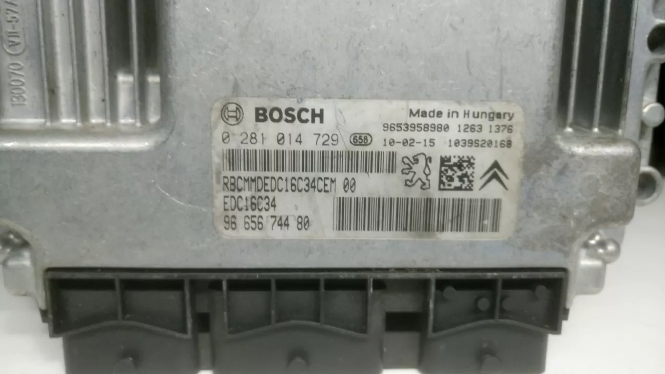PEUGEOT-CİTROEN 1.6 HDİ MOTOR BEYNİ,0 281 014 729, 0281014729, 9665674480