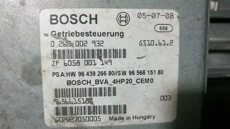 Automatik PEUGEOT 807 3.0 V6 0260002932