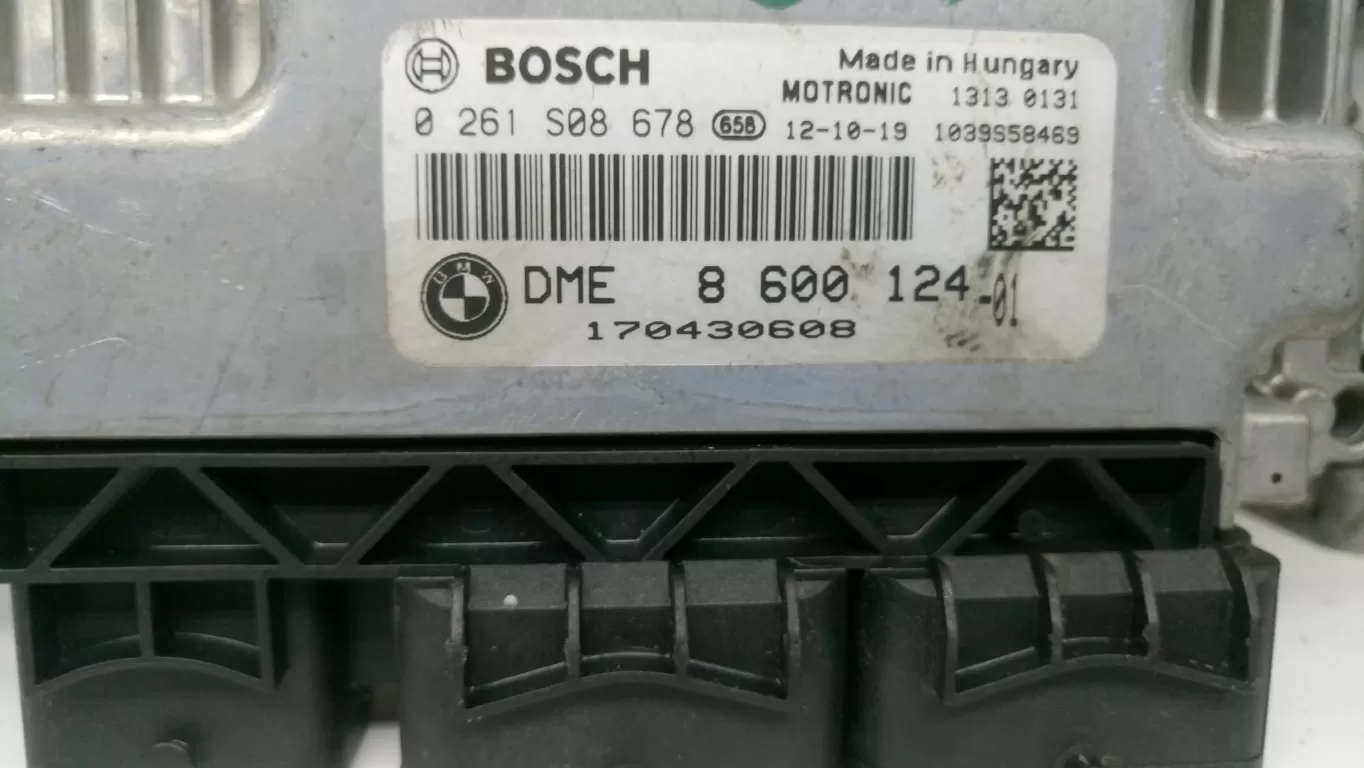 BMW MINI Ecu, 0261S08678, DME8600124, Bosch 0 261 S08 678. DME 8 600 124 ECM
