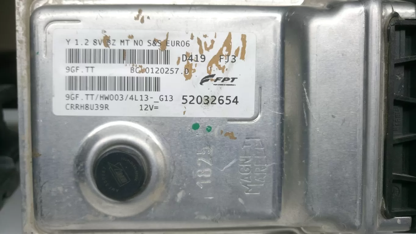 ECU lancia ypsilon 1.2cc. euro6. 52032654 - 9GF.TT