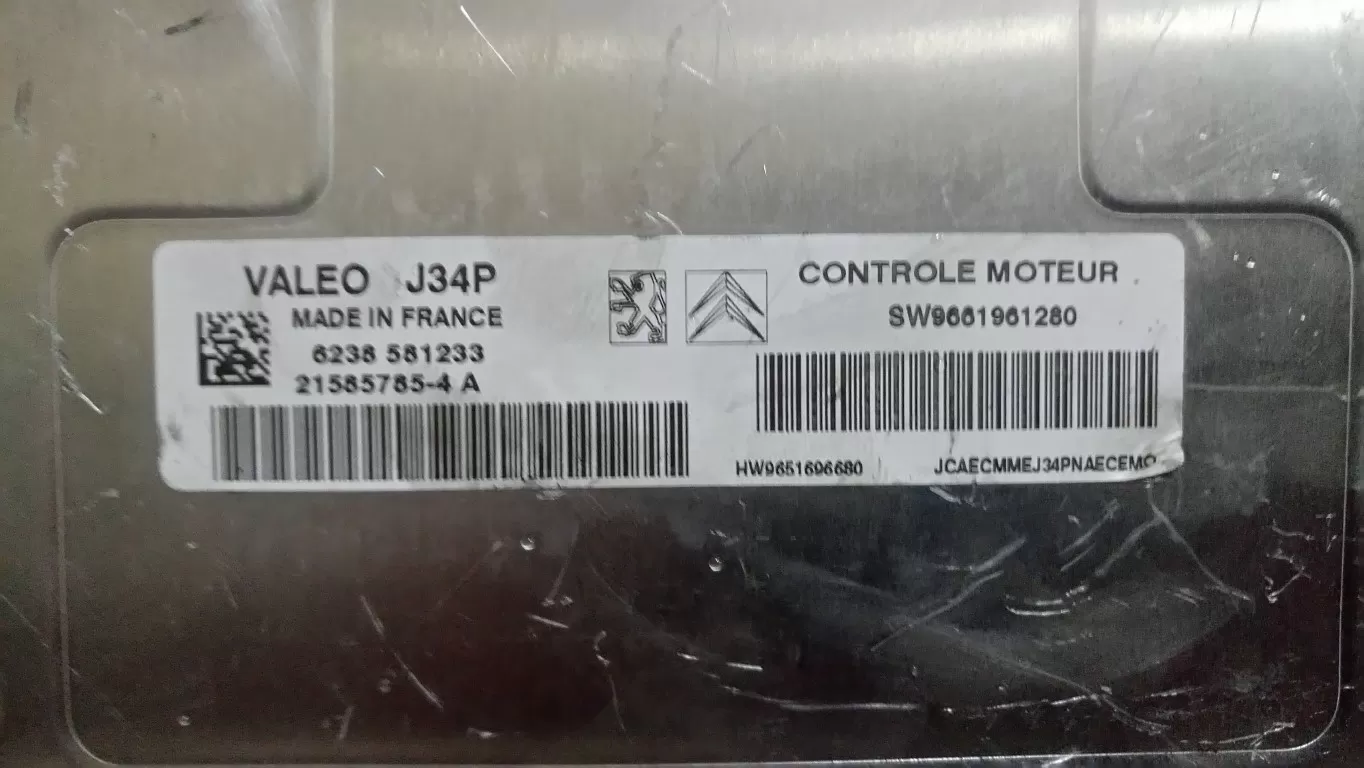 Peugeot Citroen C2 C3 1.4 Valeo J34P SW9661961280 HW9651696680 9651696680 9661961280 – Citroën motor beyni