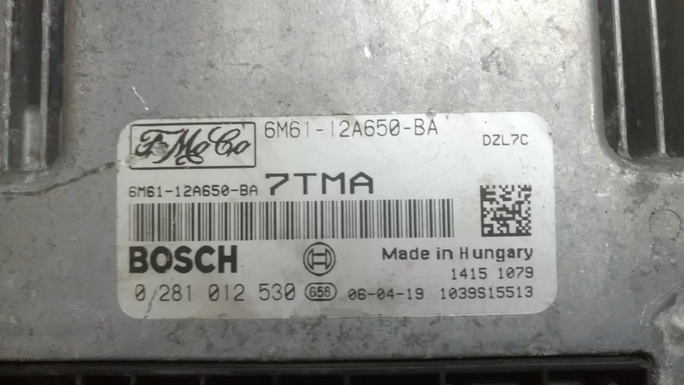 Ford Focus 1.6 TDCI Motor Beyni 6M61-12A650-BA 0281012530
