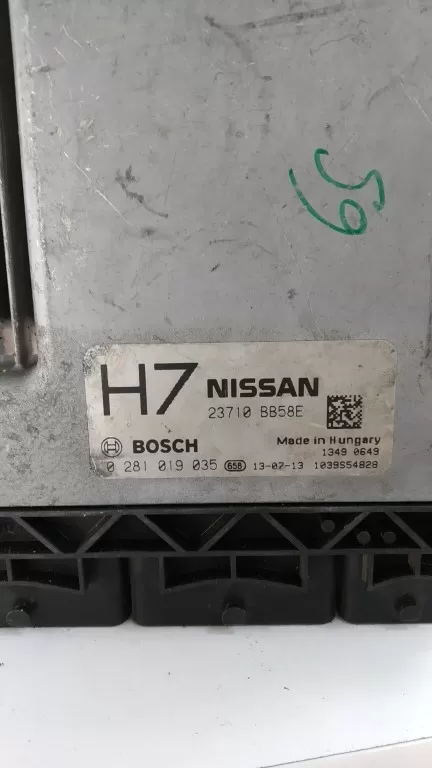Nissan Qashqai 1.6 DCI Motor Beyni 23710 BB58E / 0281019035