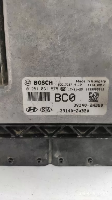 0281031578 -39140-2ABB0 HYUNDAI ACCENT BLUE - İ30 1.6 MOTOR BEYNİ
