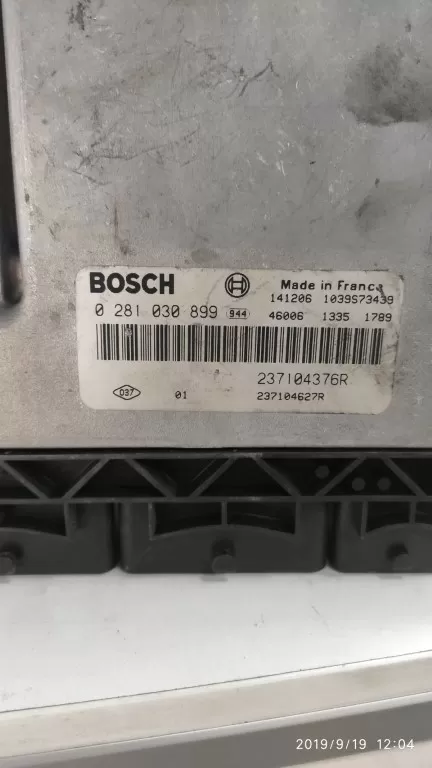 RENAULT CAPTUR 1.5 DCI MOTOR BEYNİ 0281030899 0281 030 899 – 237104376R