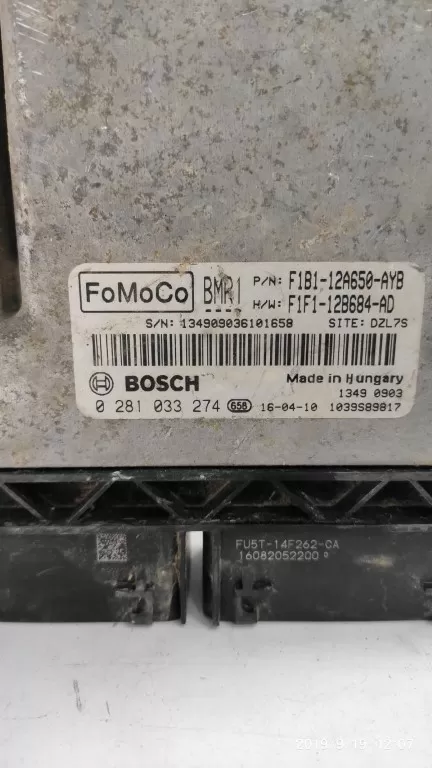 F1B1 12A650 AYB FORD FİESTA FOCUS DİZEL MOTOR BEYNİ BOSCH 0281033274