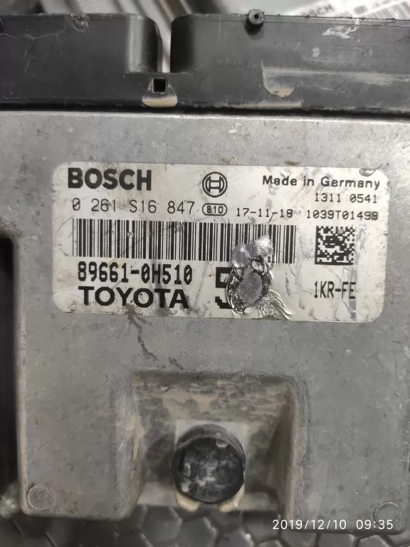 TOYOTA AYGO MOTOR ECU 89661-0H510 BOSCH 0261S16847