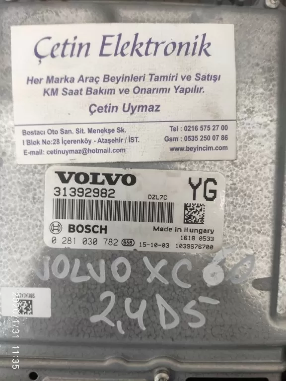 DL214 VOLVO ECU 31392982 0281030782 BEYİNCİM.COM