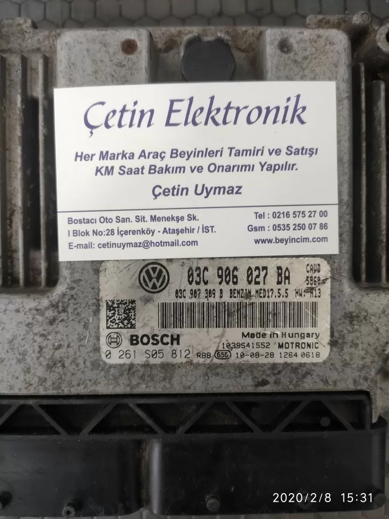 Volkswagen 03C906027BA 0261S05812 BEYİNCİ ÇETİN İSTANBUL BOSTANCI SANAYİ