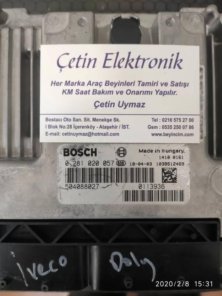 0281020057 504088027 .0113936 IVECO DALY MOTOR BEYNİ BEYİNCİM.COM