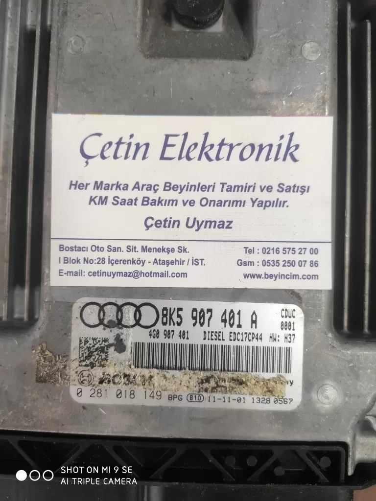 AUDI A5 8T ENGINE CONTROL ECU 8K5907401A 0281018149