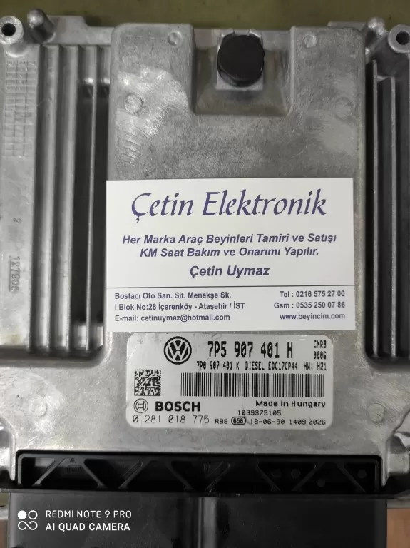 PORSCHE CAYENNE 0281018775 7P5907401H EDC17CP44 ECU 7P5 907 401 H