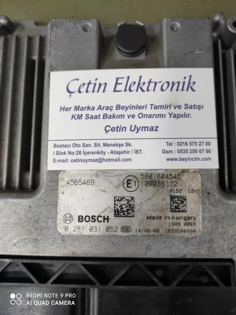 0281031052 5801804545 IVECO DAILY EURO 6 ECU BEYİNCİM.COM