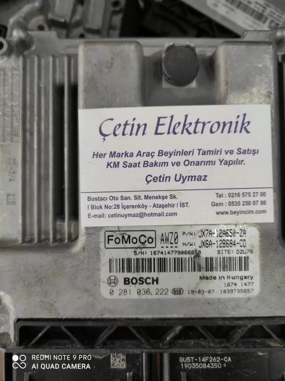 JX7A-12A650-ZA 0281036222 JX6A-12B684-CD 0281 036 222 BEYİNCİM.COM