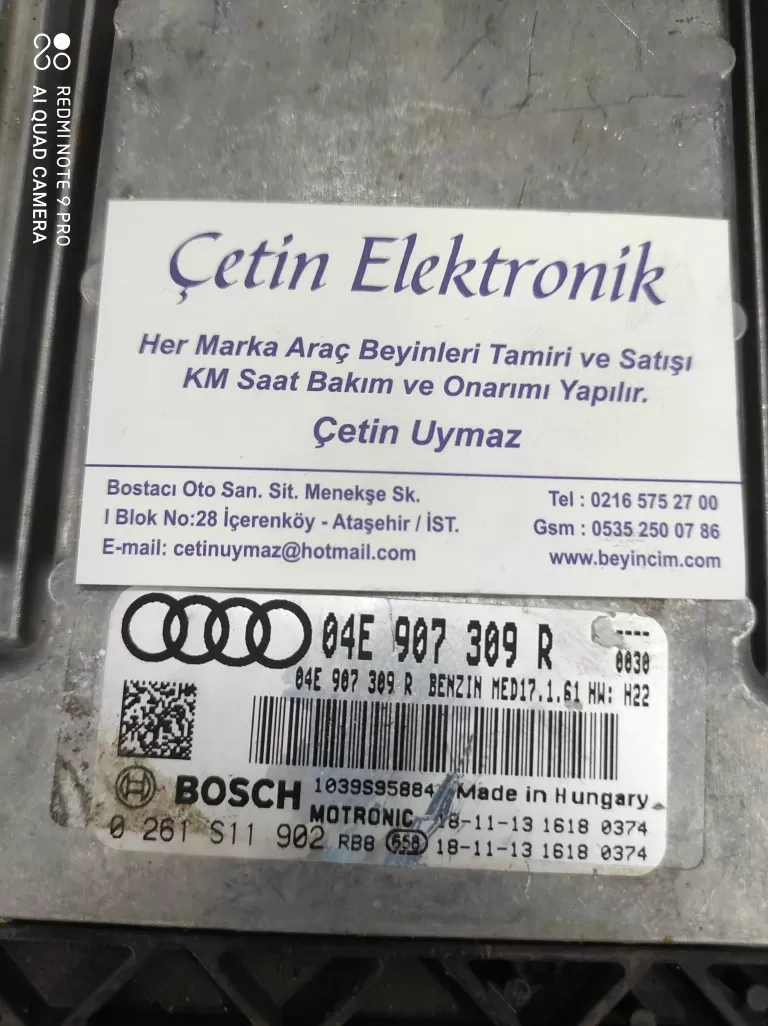 04E907309R 0261S11902 AUDI A4 MOTOR BEYNİ MED17.1.61.