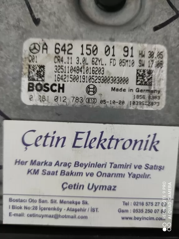 Mercedes E320 0281012783 0281 012783 A6421500191 ile 642150 01 91
