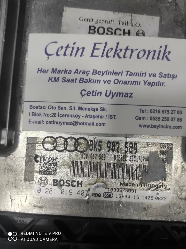 AUDI SQ5 8K5907589 . 0281019407 EDC17CP44 . BEYİNCİ CETİN